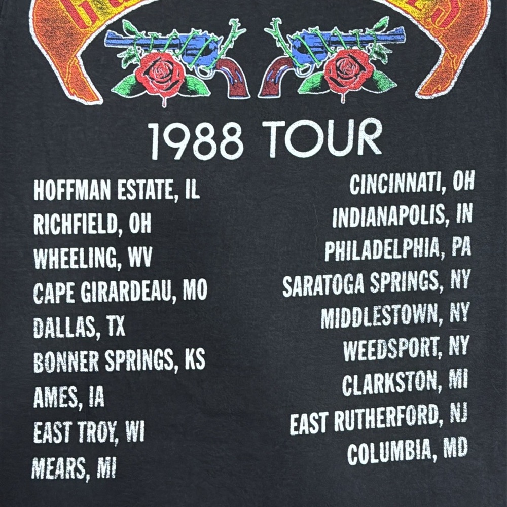 Guns N' Roses 1988 Tour Double-Sided Graphic T-Shirt - Size Extra Large XL - NWT - Picture 5 of 6
